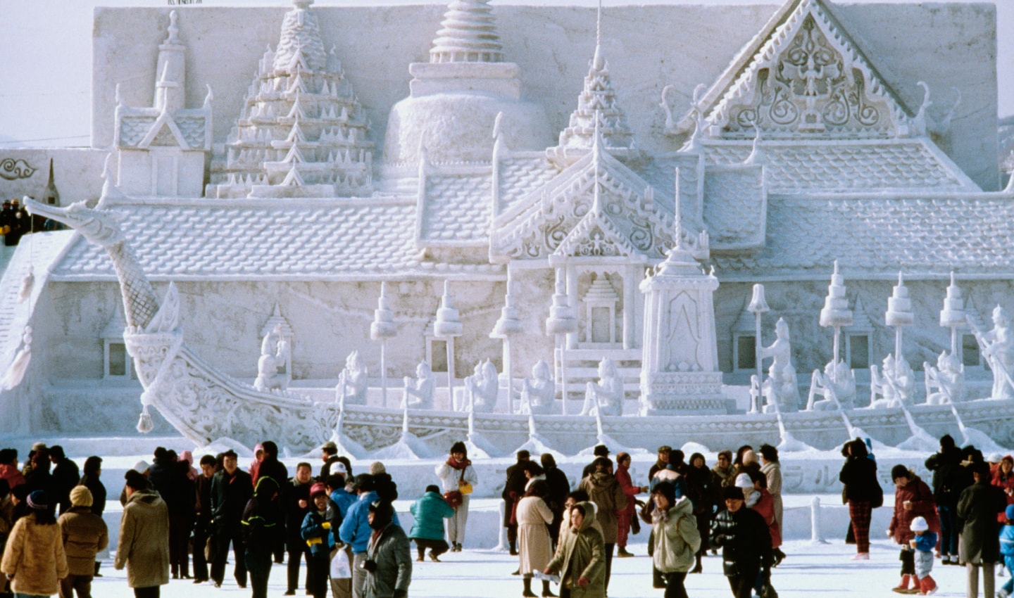 Sapporo's famous snow festival